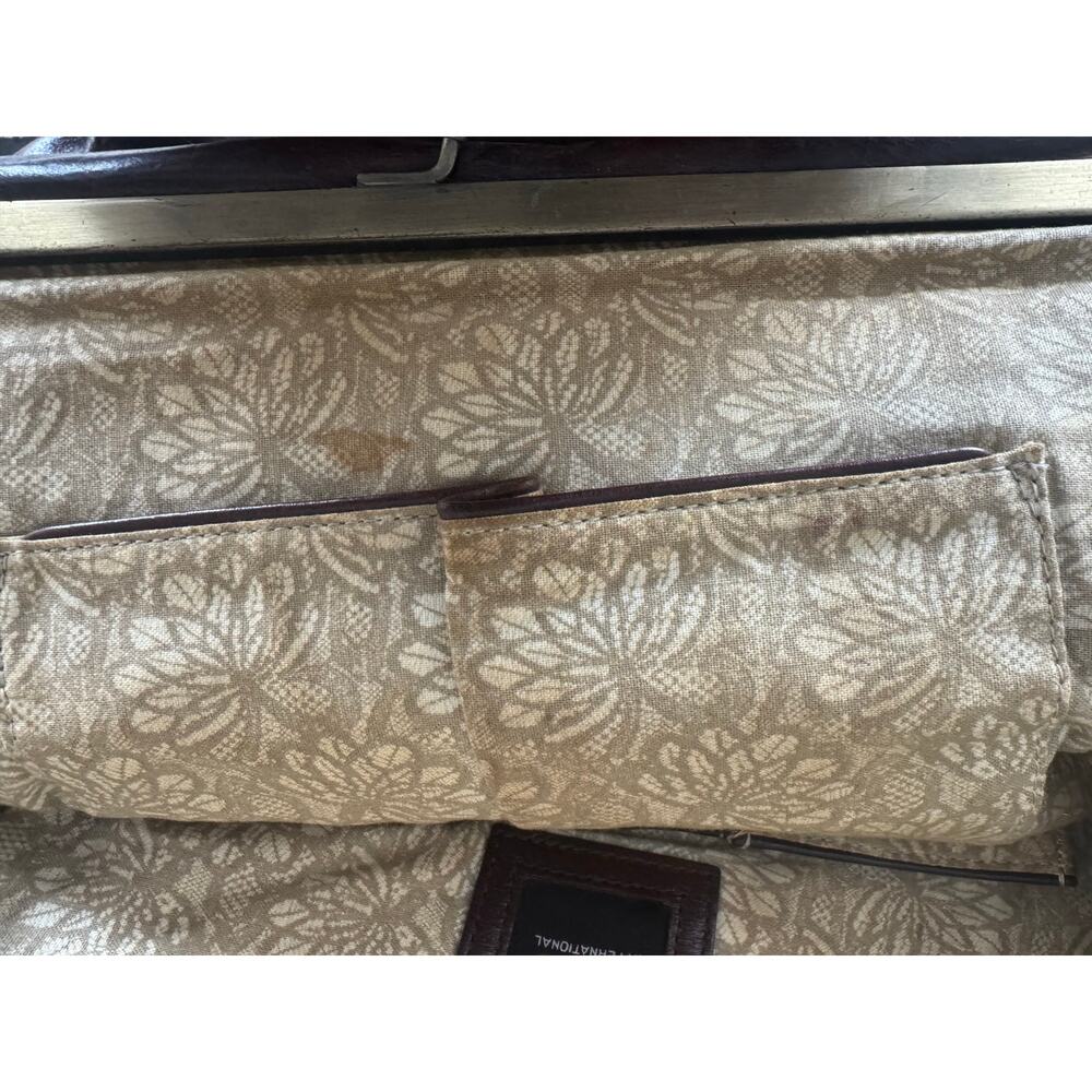 Vintage Y2K Hobo International Chocolate Brown Leather Foldover Clutch - Picture 10 of 12